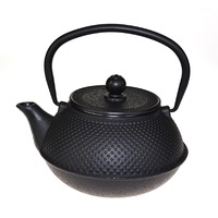 Teaology Cast Iron Teapot - Fine Hobnail Black 800ml