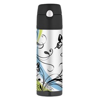 Thermos 530Ml Stainless Steel Vacuum Hydration Bottle - Butterfly