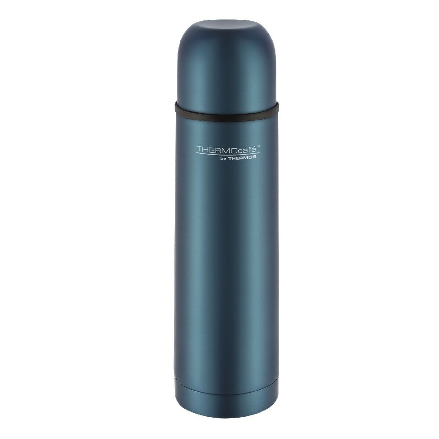Thermos Thermocafe 500ml Stainless Steel Slim Vacuum Insulated Flask Blue