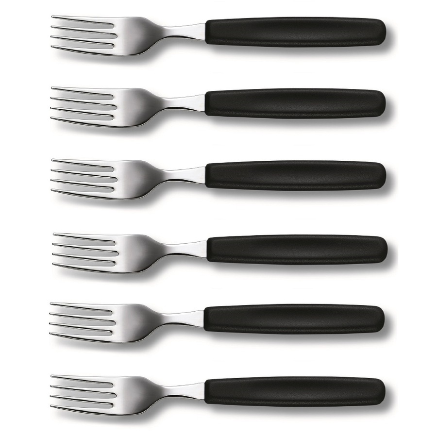 Victorinox Table Fork - Set 6 - Black
