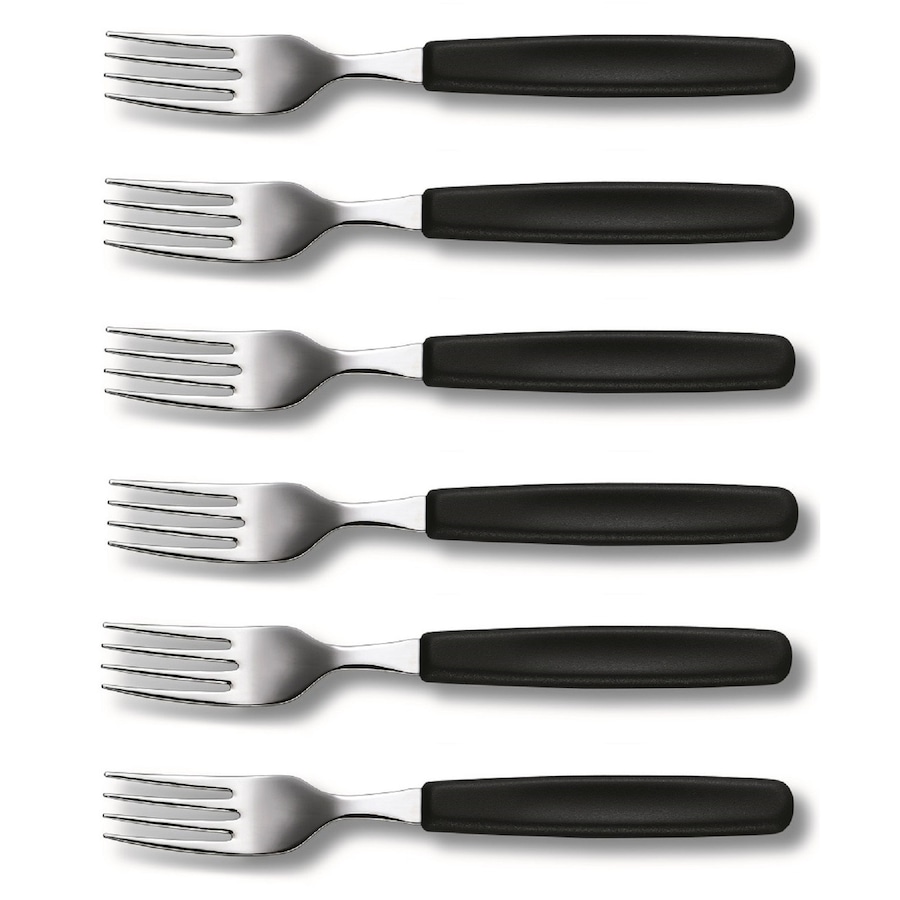 Victorinox Table Fork - Set 6 - Black