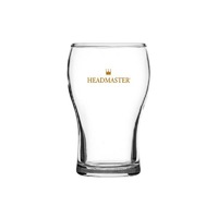 Headmaster Washington Nucleated Beer Schooner Glasses 425ml