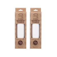 White Magic Eco Basics Reusable 30cm Bamboo Towels Pack 40