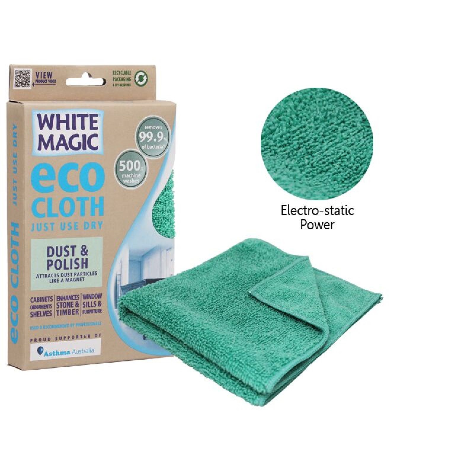 White Magic Eco Cloth Dust & Polish 32 x 32cm