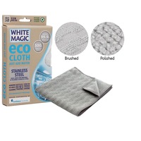 White Magic Eco Cloth Microfibre Stainless Steel 32 x 32cm