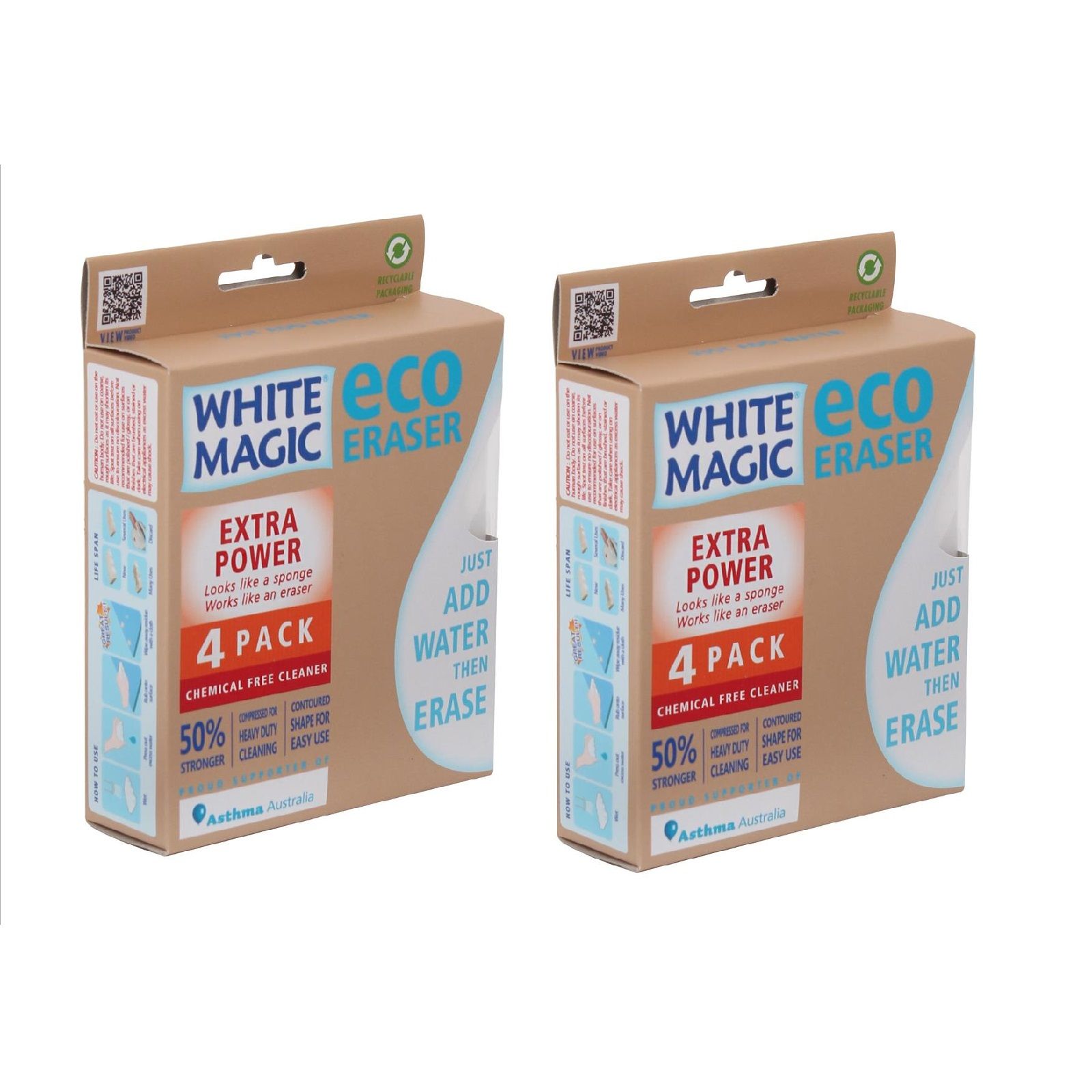White Magic Eco Eraser Extra Power 2 Packs