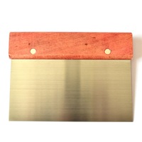 Chef Inox Wood And Stainless Steel Dough Scraper