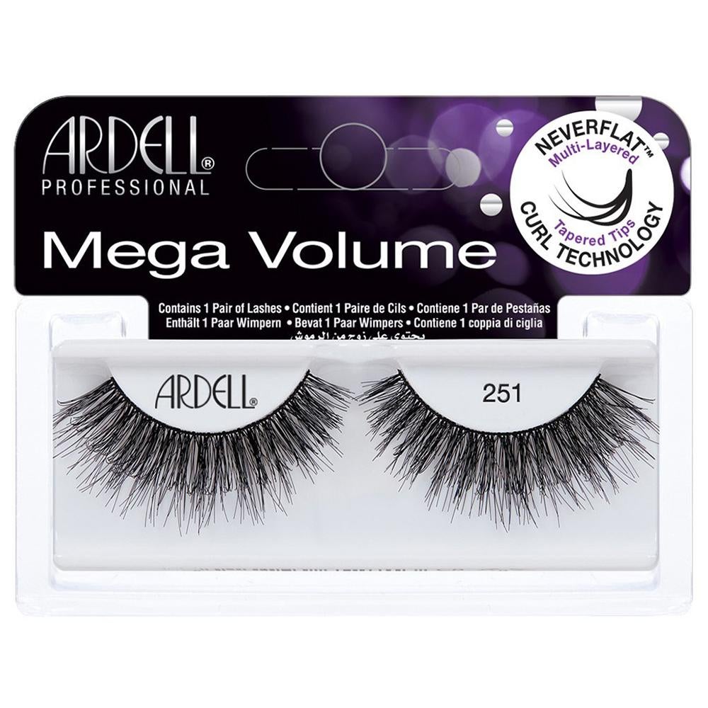 Ardell Strip False Fake Eye Lashes - Mega Volume 251 (Black)