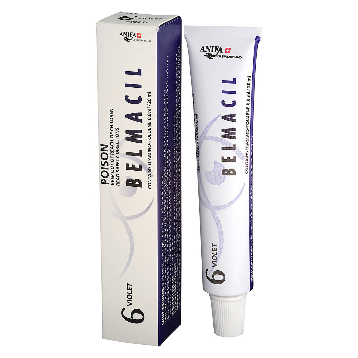 Belmacil Eyelash & Eyebrow Colour Tint - Lash, Brow Tinting #6 Violet 20ml
