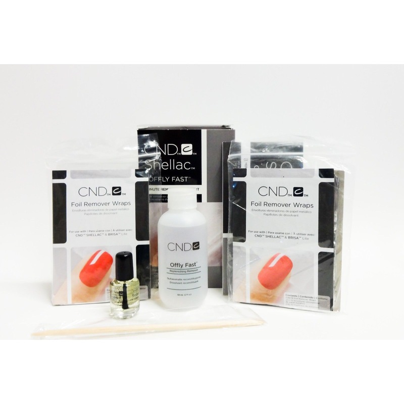 CND Offly Fast Removal & Care Kit Gel Polish Soak Off Pack Acetone MyDeal