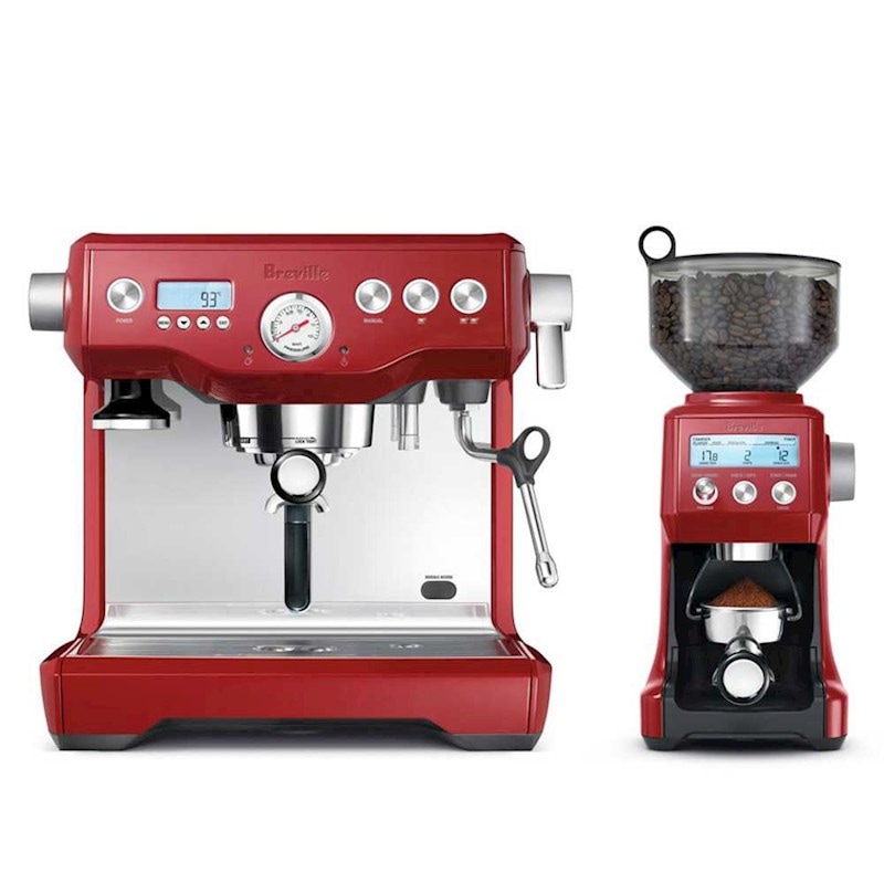 Breville espresso 2024 machine red