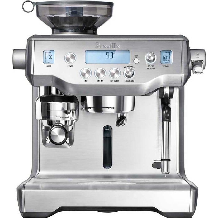 Breville BEP920BSS The Dynamic Duo Espresso Machine with Grinder, Brushed Stainless Steel MyDeal