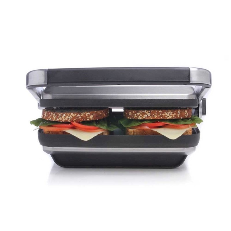 Buy Sunbeam GR8450B Café Press Brushed Sandwich Maker MyDeal