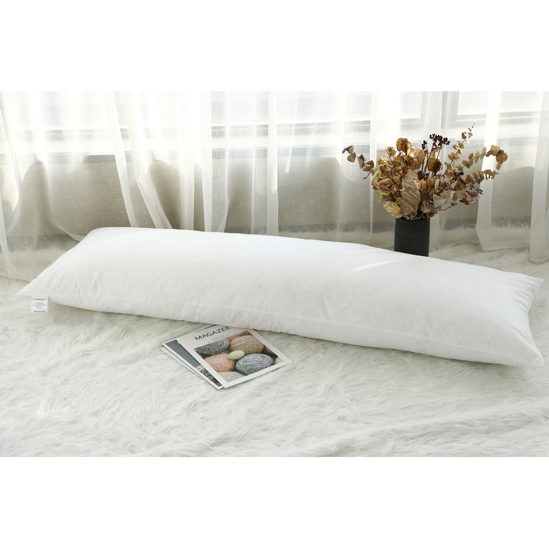 Buy White Goose Down Body Pillow Full Length Pillow MyDeal