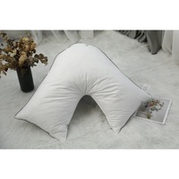 White Goose Down V Shaped Boomerang Pillow