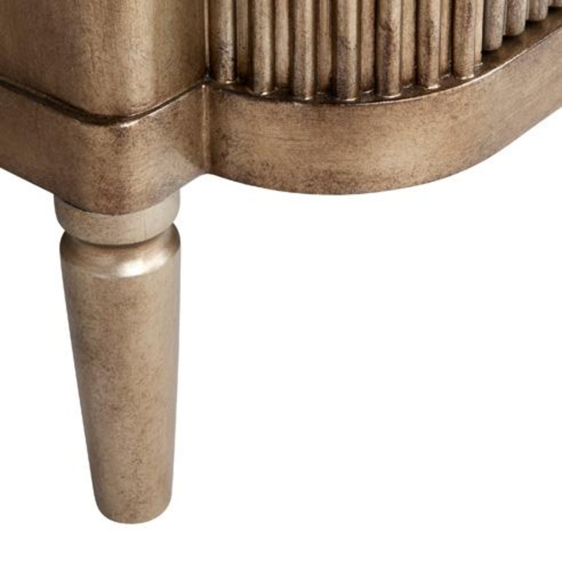 Buy Arielle Bedside Table Antique Gold MyDeal