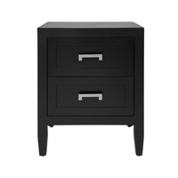 Soloman Bedside Table - Small Black