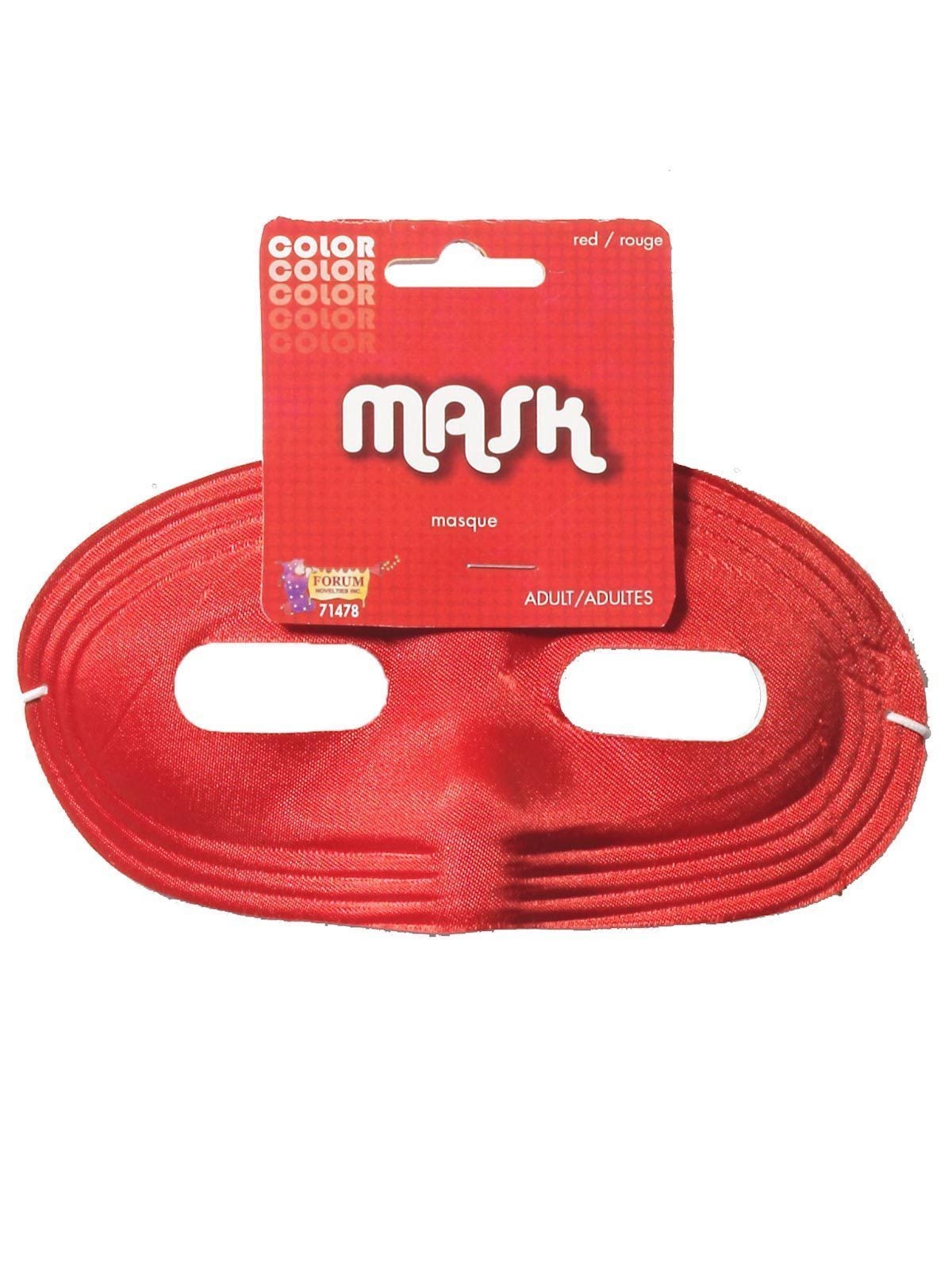 Red Domino Mask for Adults