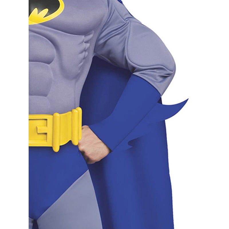 Buy Batman Deluxe Muscle Chest Costume For Adults Warner Bros Batman Brave And Bold Mydeal