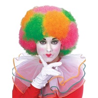 Clown Tri-Coloured Wig for Adults