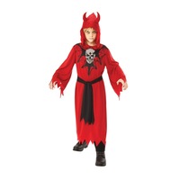 Devil Robe with Skull & Webs Costume for Kids