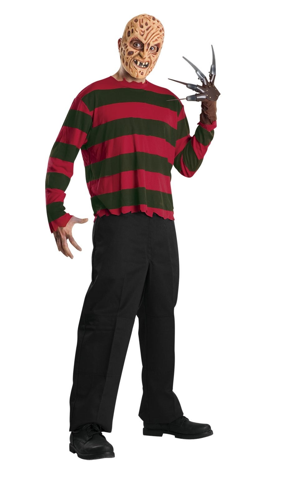 Freddy Krueger Costume Top & Mask for Adults - Warner Bros Nightmare on Elm St