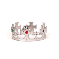 King or Queen Silver Crown for Adults
