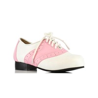 Pink & White Saddle Shoes for Kids
