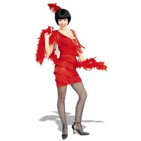 Roarin Red Flapper Costume for Adults