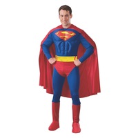 Superman Moulded Muscle Chest Costume for Adults - DC Comics