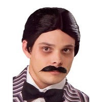 Gomez Addams Wig & Moustache Set for Adults -The Addams Family