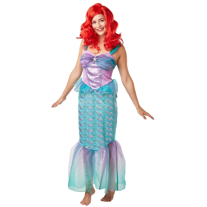 Buy Ariel Deluxe Costume for Adults - Disney The Little Mermaid - MyDeal