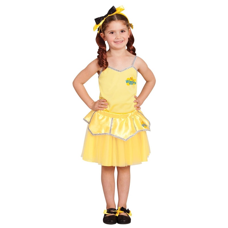 Yellow Emma Wiggle Pigtails With Bows - The Wiggles - MyDeal