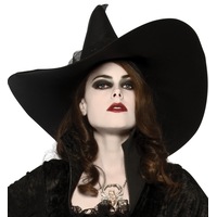 Wide Brim Witch Hat for Adults