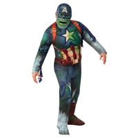 Zombie Captain America Deluxe Costume for Adults - Marvel What If?