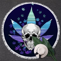 420 Skull Beach Towel