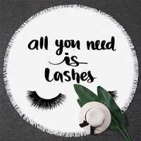 All You Need Is Lashes Beach Towel