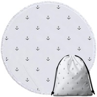 Anchor Pattern Beach Towel