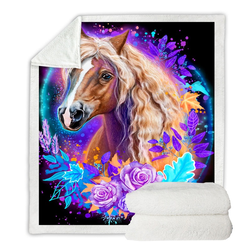Buy Animals Art Horse Spirit Throw Blanket MyDeal