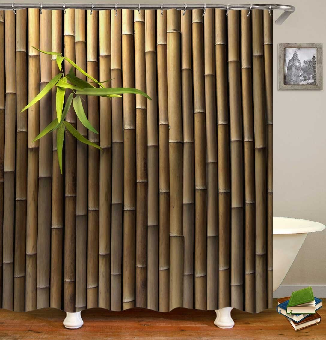 Bamboo Wall Shower Curtain