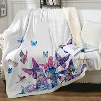 Butterflies Painting Throw Blanket