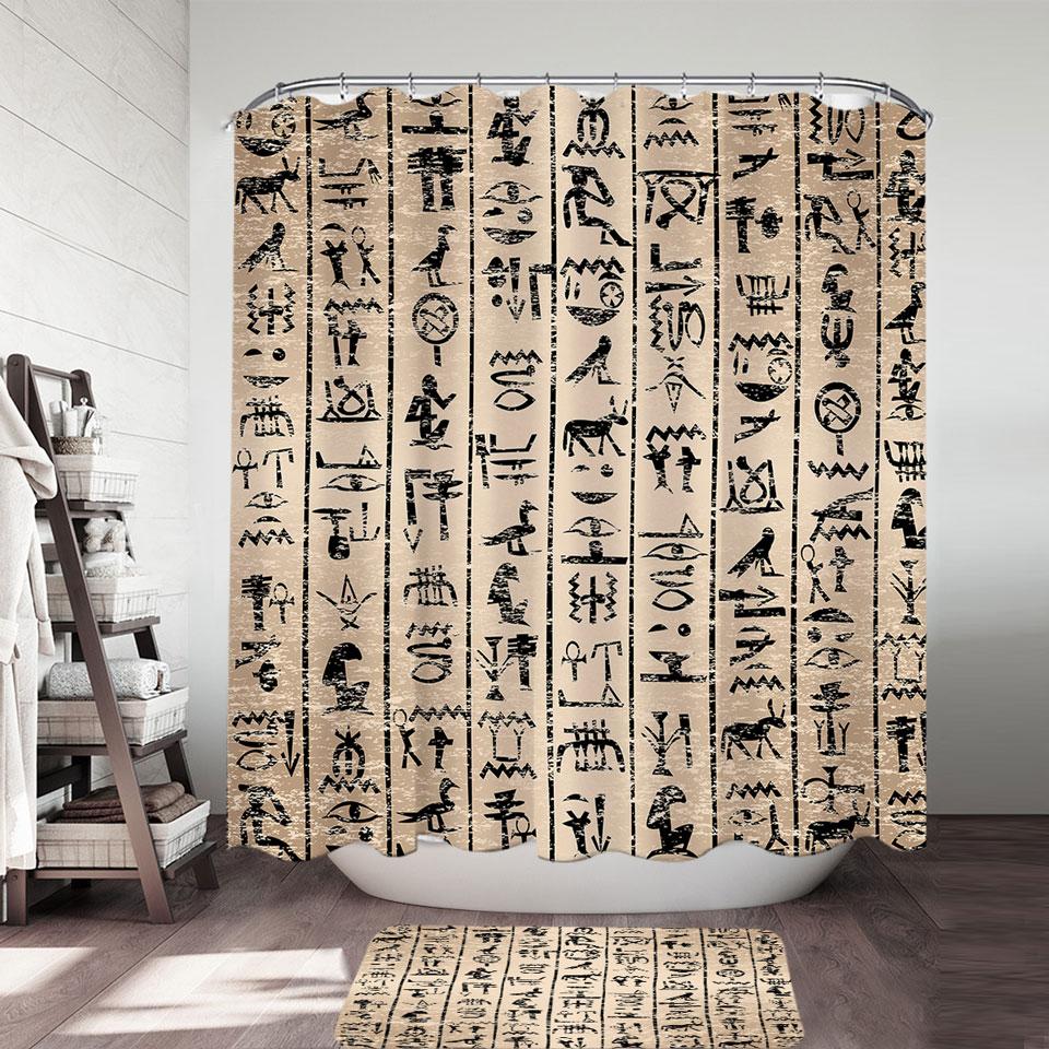 Cool Ancient Symbols Shower Curtain