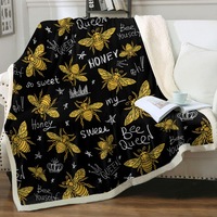 Cool Honey Bees Throw Blanket