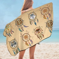 Cute Animal Dream Catchers for Kids Microfiber Beach Towel