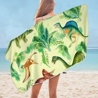 Dinosaur Drawings for Kids Microfiber Beach Towel