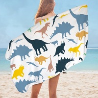Dinosaurs For Kids Microfiber Beach Towel