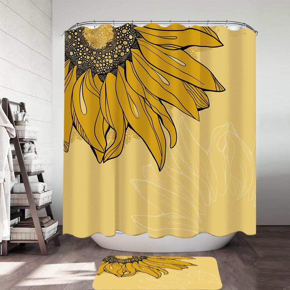 Hidden Sunflower Shower Curtain