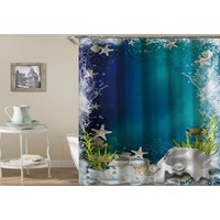 Ocean's Bottom Shower Curtain