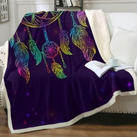 Retro Dream Catcher Throw Blanket