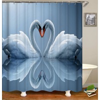 Romantic Swans Shower Curtain